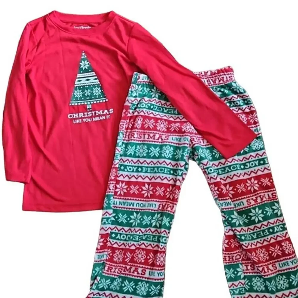Jammies for Your Families Boys Red Christmas Pajama Set - Size 4 NWT